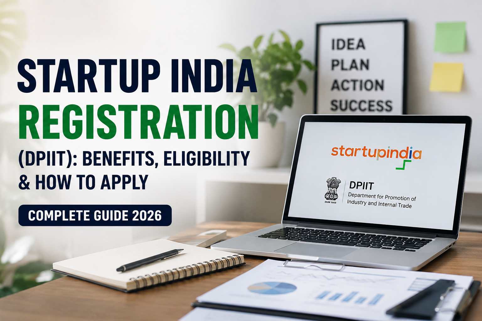Startup India Registration (DPIIT): Benefits, Eligibility & How to Apply